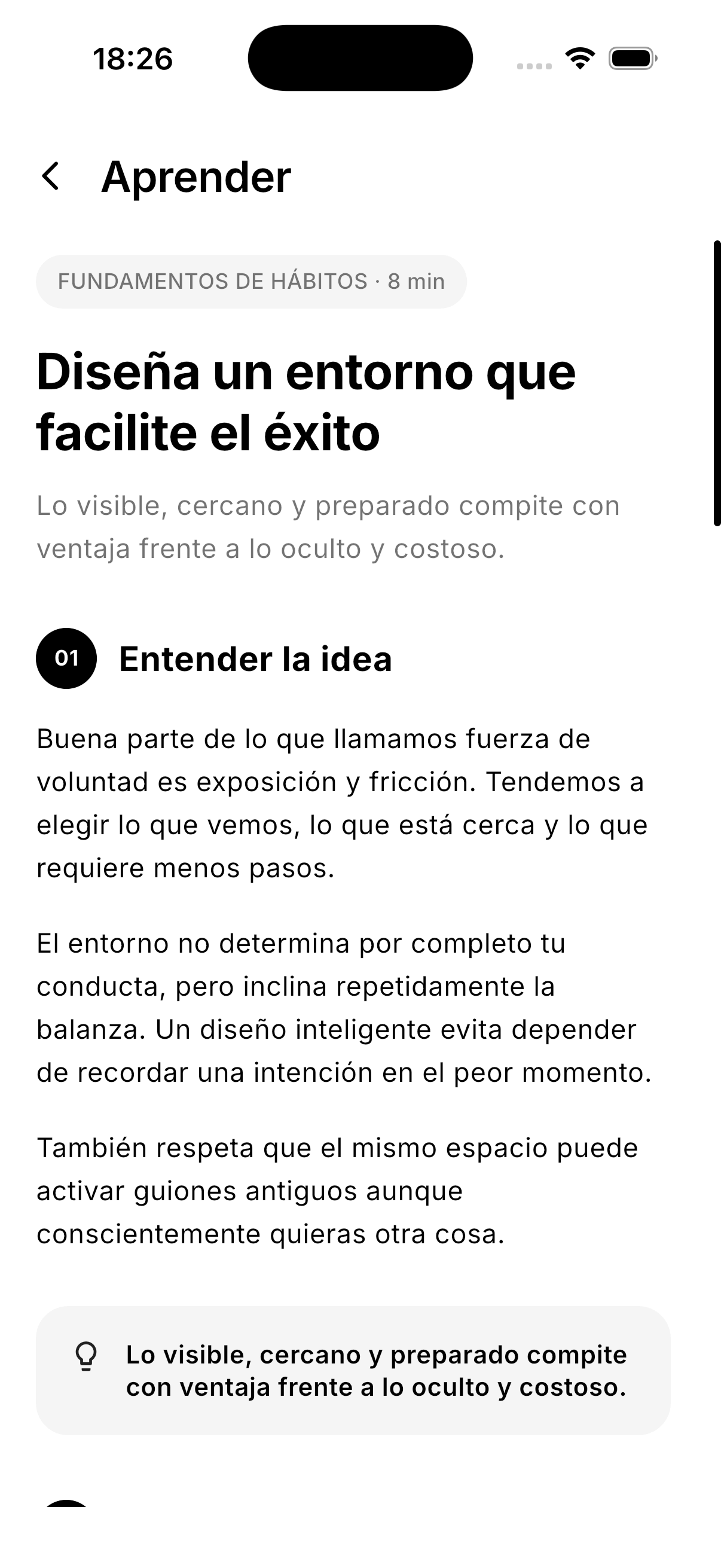Aprende lo que funciona