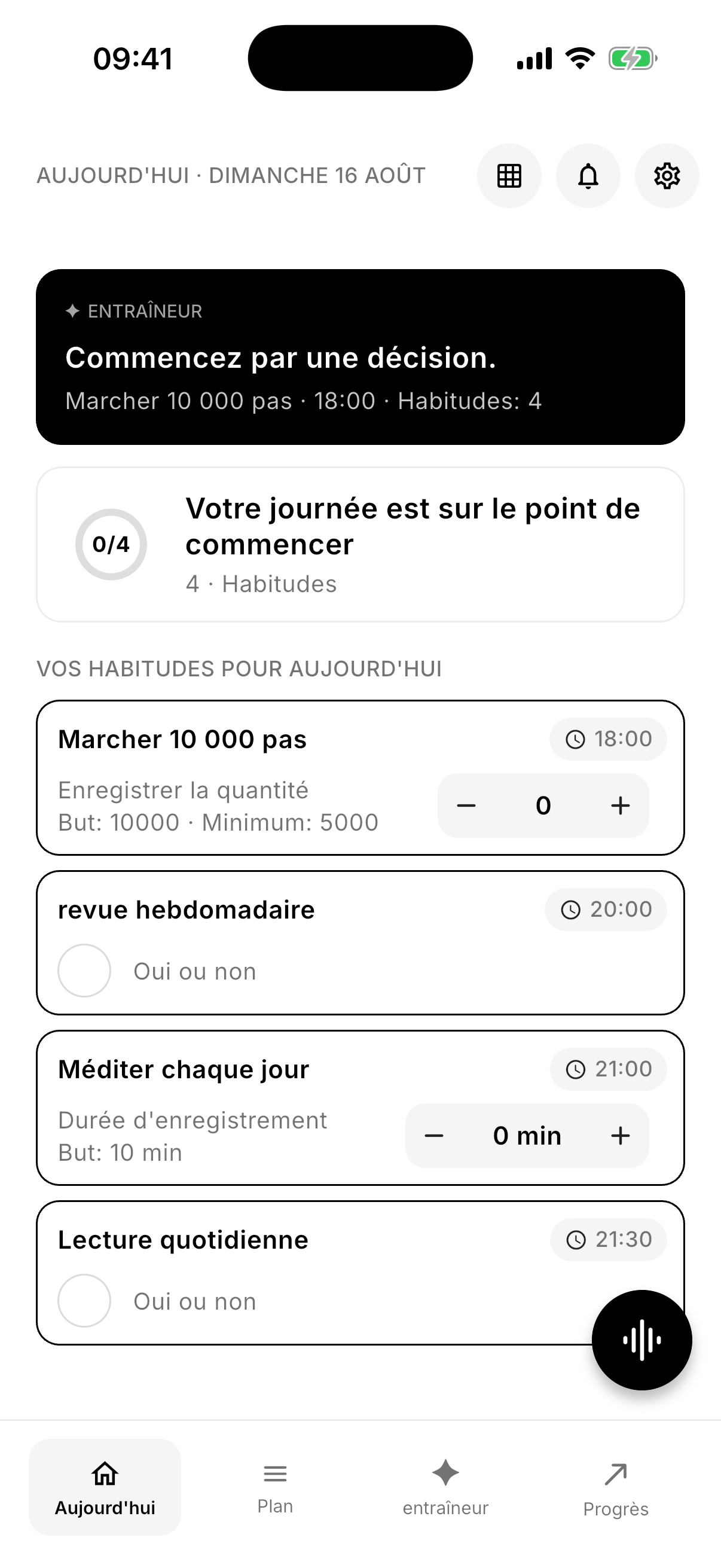 Une journée claire