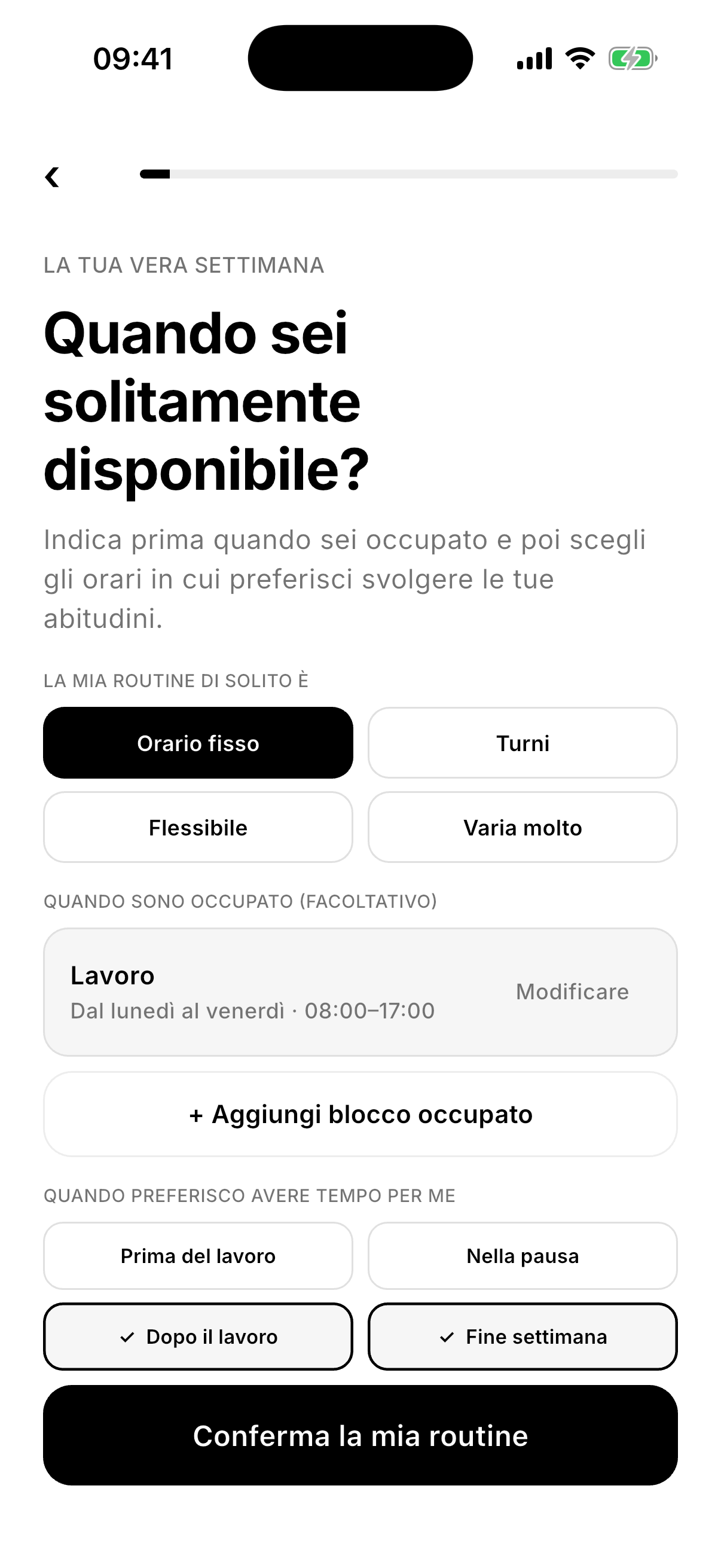 Northward availability settings